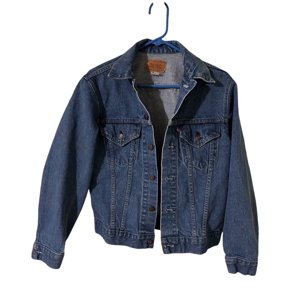 Vintage Levis Denim Jacket 70505 0217 Type 3 Size 38 Blue USA Made Trucker